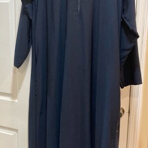 Classic Navy Blue Abaya with pockets